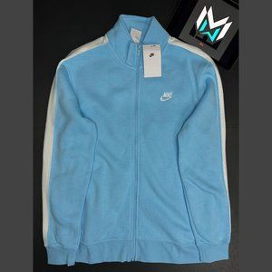 Nike | Shirts | Nike Club Fleece Brushed Back Track Jacket Dd70499 Blue  Chill Mens Sizes | Poshmark